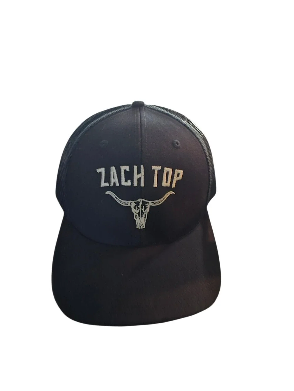 Dark Blue Zach Top Trucker Hat